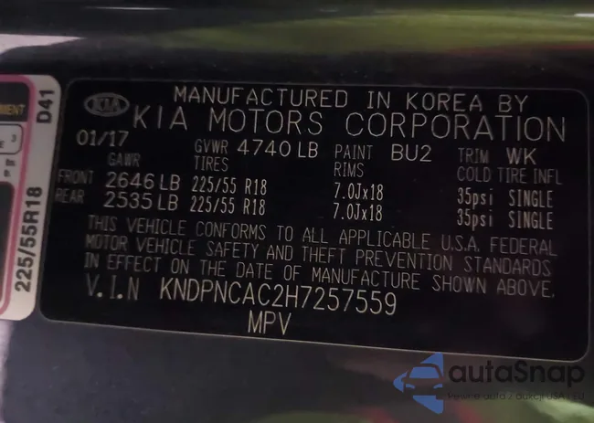 KNDPNCAC2H7257559: 43136846