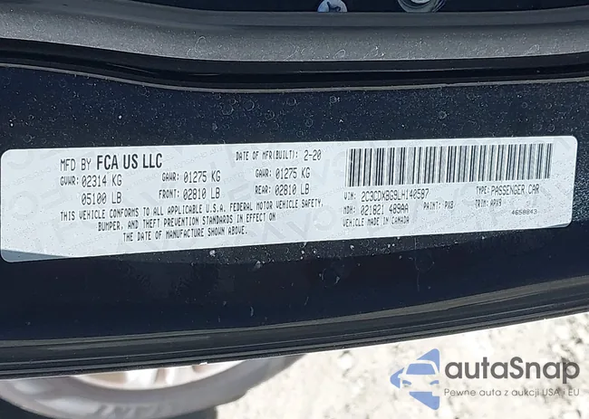 2C3CDXBG9LH140587: 43136860