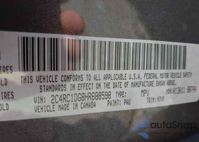 2C4RC1DG8HR688598: 43136880