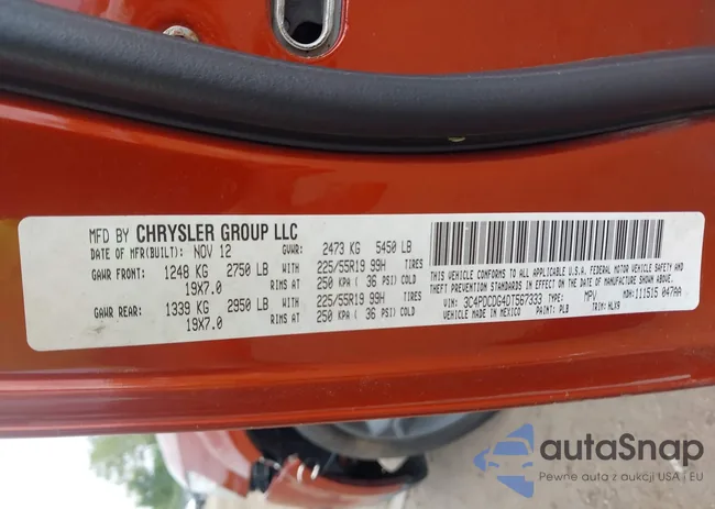 3C4PDCDG4DT567333: 43138086