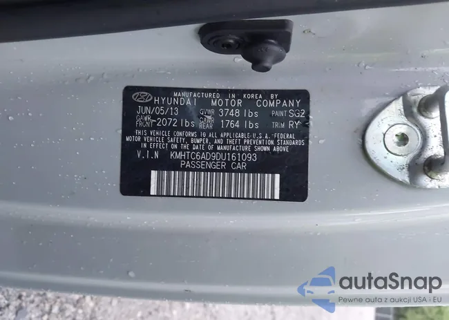 KMHTC6AD9DU161093: 43138117