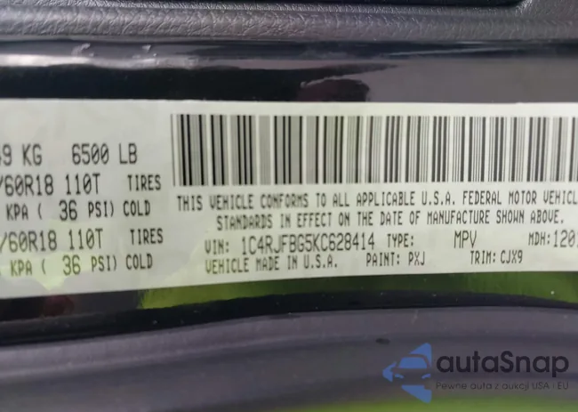 1C4RJFBG5KC628414: 43138139