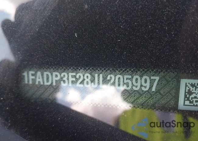 1FADP3F28JL205997: 43138170