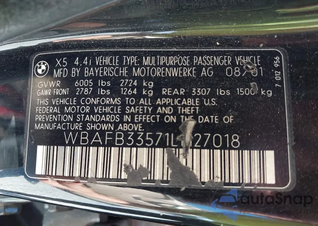 WBAFB33571LH27018: 43138202