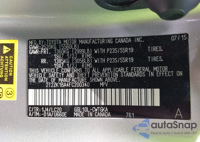 2T2ZK1BA4FC200340: 43138361