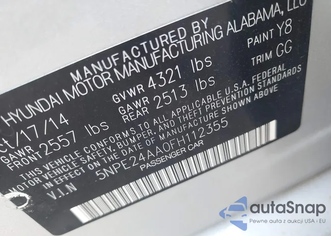 5NPE24AA0FH112355: 43138363