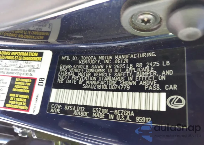 58ADZ1B10LU074779: 43138407