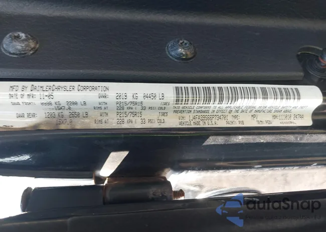 1J4FA39S66P734701: 43138445