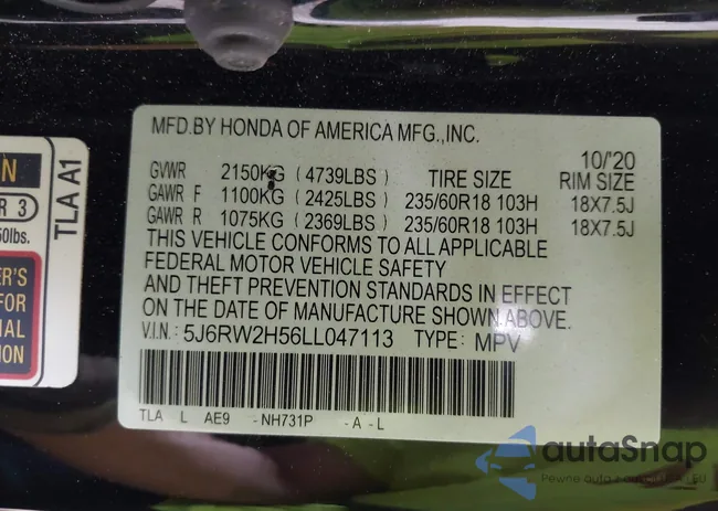 5J6RW2H56LL047113: 43138576