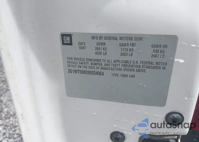 2G1WT58N289254964: 43138596