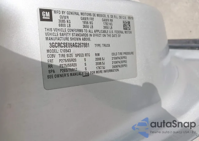 3GCRCSE09AG267881: 43138614