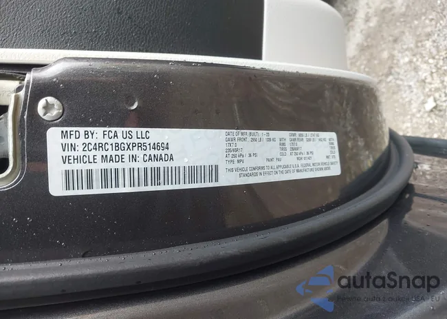 2C4RC1BGXPR514694: 43138642