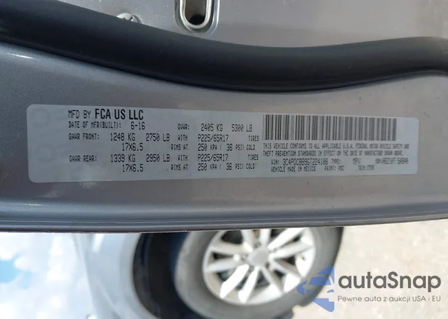 3C4PDCBB9GT224108: 43137783