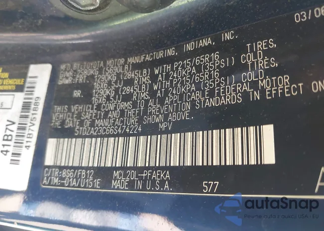 5TDZA23C66S474224: 43137844