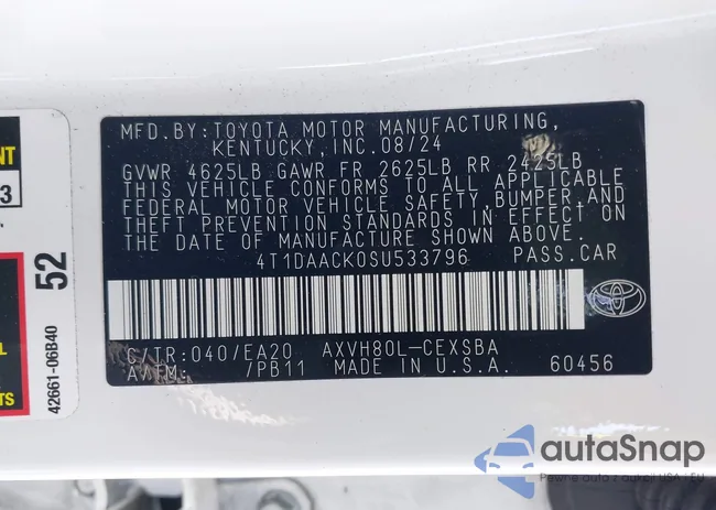 4T1DAACK0SU533796: 43137931