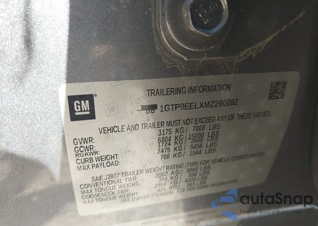 1GTP9EELXMZ260282: 43137940