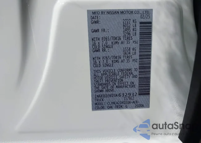 1N6ED1EK0SN632932: 43137978