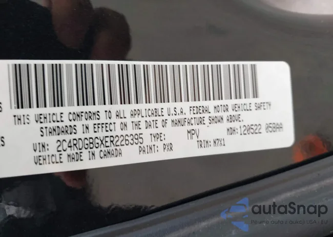 2C4RDGBGXER226395: 43139093