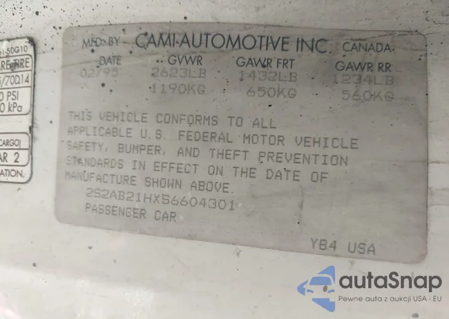 2S2AB21HXS6604301: 43139292