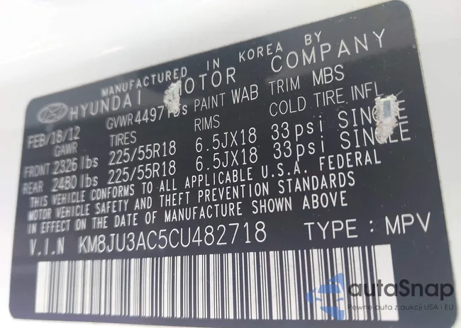 KM8JU3AC5CU482718: 43139384