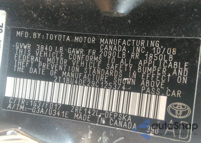 2T1BU40E29C125374: 43139480