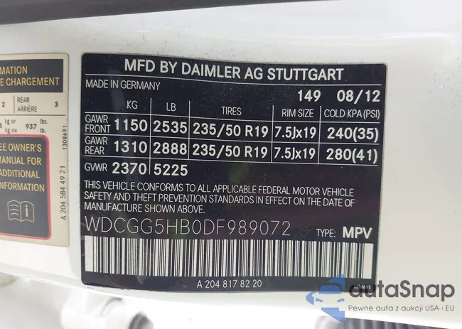 WDCGG5HB0DF989072: 43139585