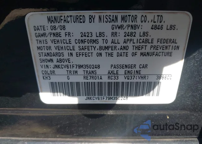 JNKCV61F79M350248: 43138834