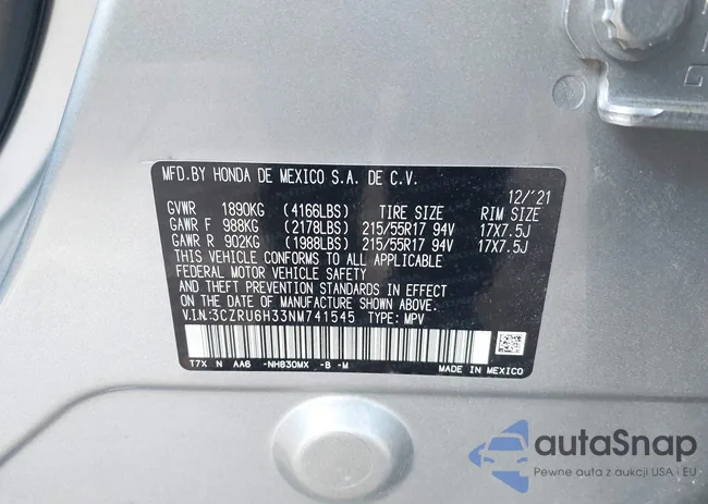 3CZRU6H33NM741545: 43138865