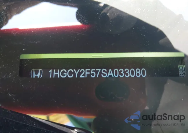 1HGCY2F57SA033080: 43138893
