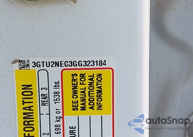 3GTU2NEC3GG323184: 43138901
