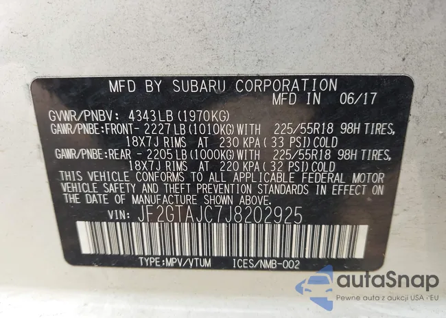 JF2GTAJC7J8202925: 43138962