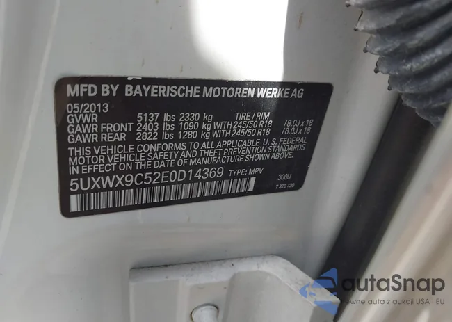 5UXWX9C52E0D14369: 43140072