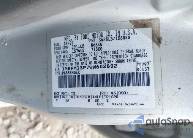 1MEFM13P7WW602802: 43140082