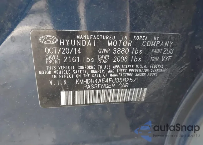 KMHDH4AE4FU358257: 43140109