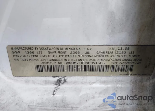 3VWJM71K09M091585: 43140304