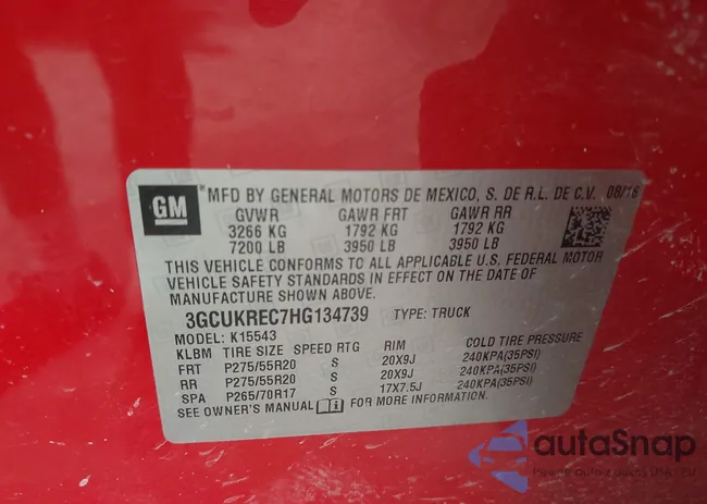 3GCUKREC7HG134739: 43140415