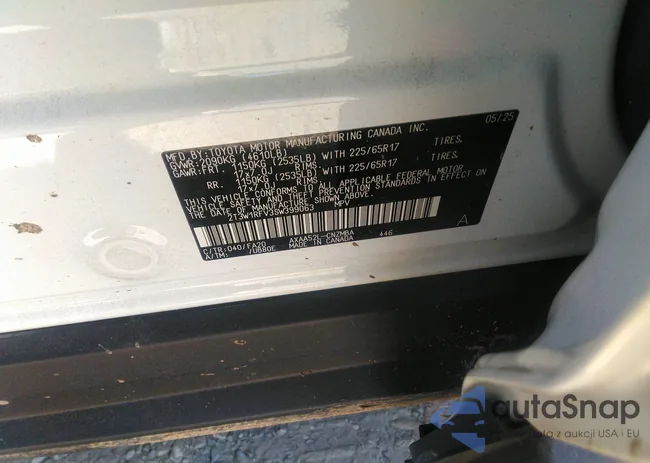 2T3W1RFV3SW399063: 43140626