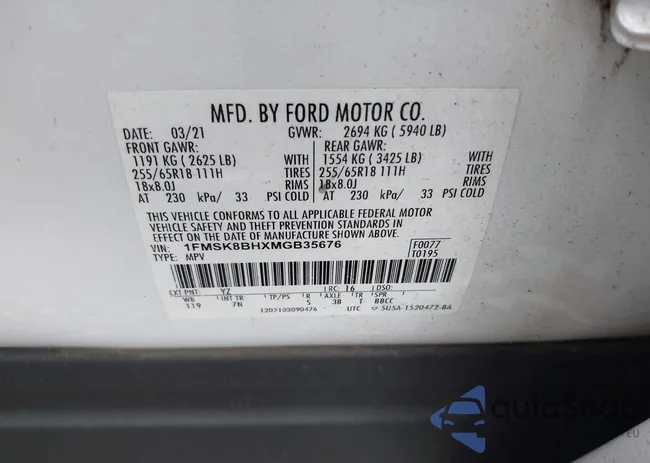 1FMSK8BHXMGB35676: 43139760