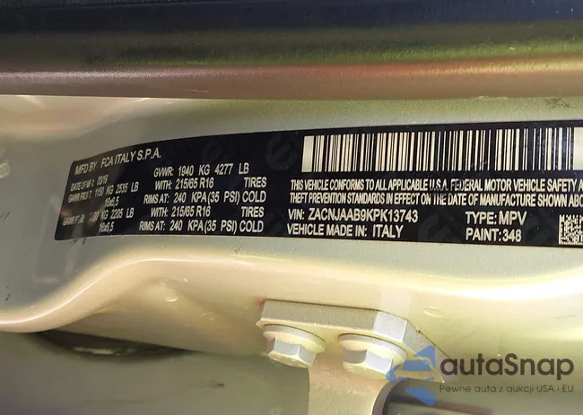 ZACNJAAB9KPK13743: 43139761