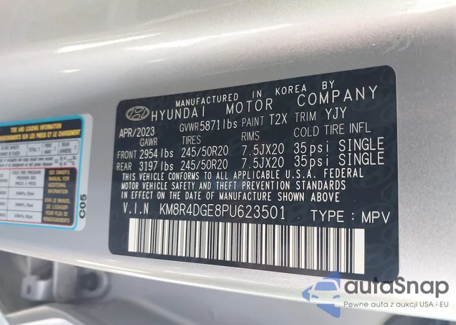 KM8R4DGE8PU623501: 43139826