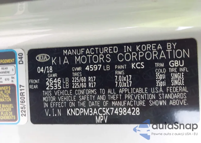 KNDPM3AC5K7498428: 43139875