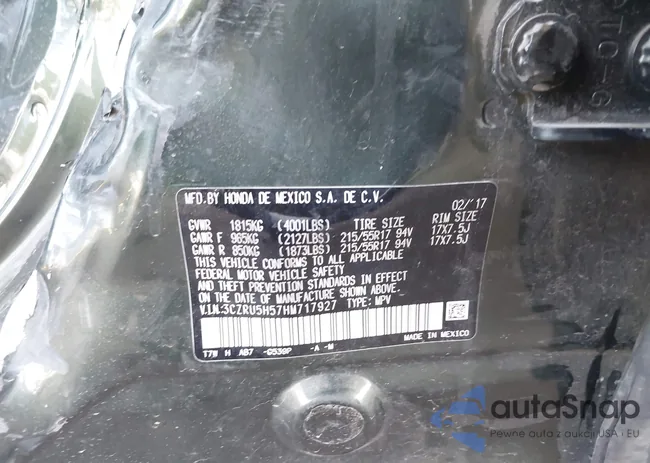 3CZRU5H57HM717927: 43139913