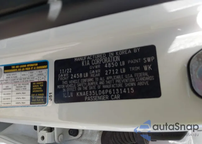 KNAE35LD6P6131415: 43139958