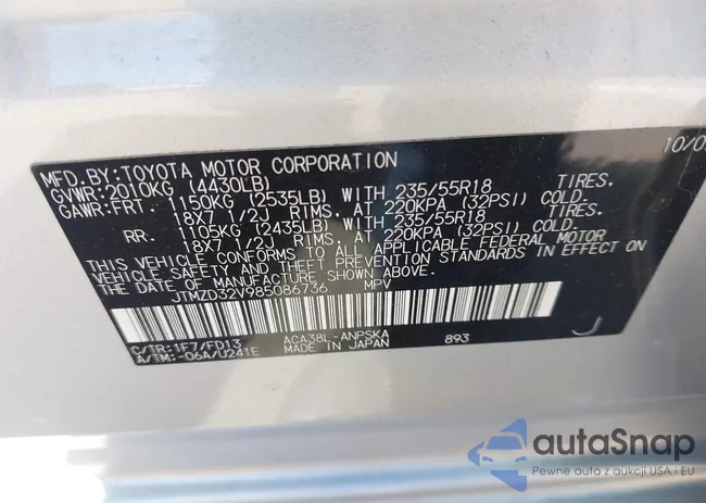 JTMZD32V985086736: 43141135