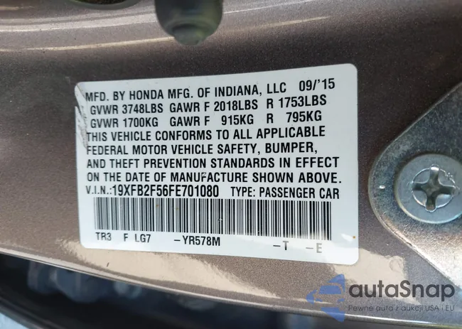 19XFB2F56FE701080: 43141160