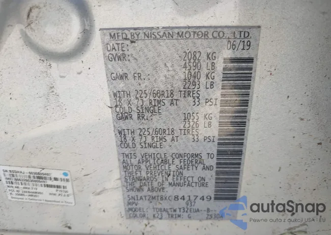 5N1AT2MT8KC841749: 43141164