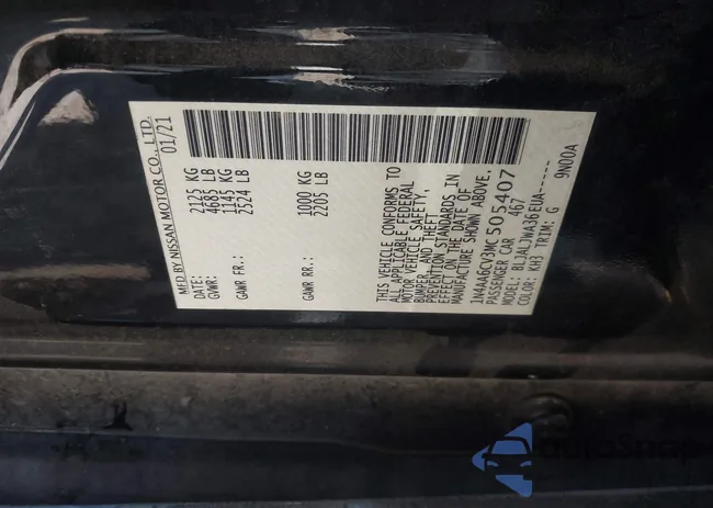 1N4AA6CV3MC505407: 43141214