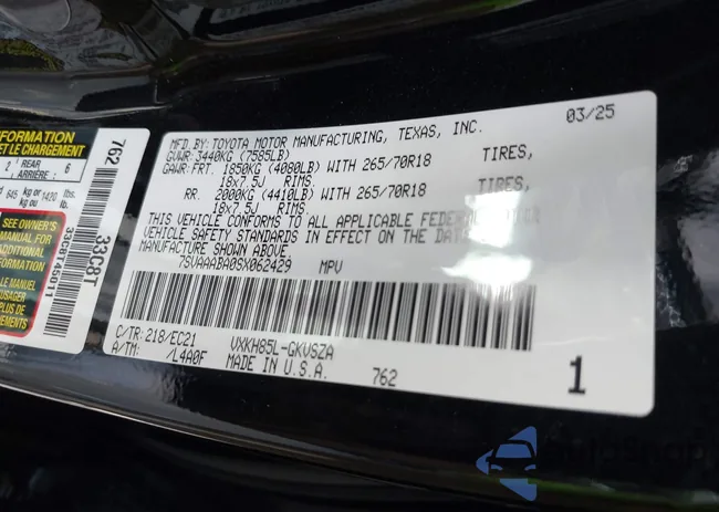 7SVAAABA0SX062429: 43141367