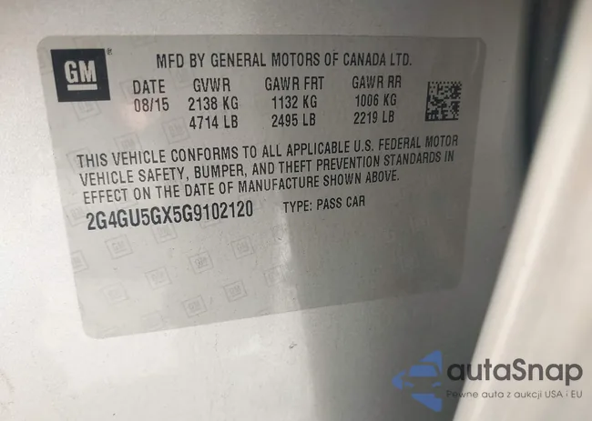 2G4GU5GX5G9102120: 43141380