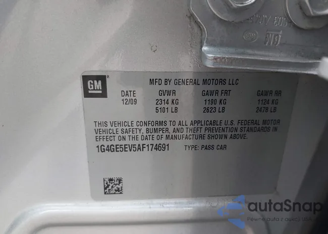 1G4GE5EV5AF174691: 43140707